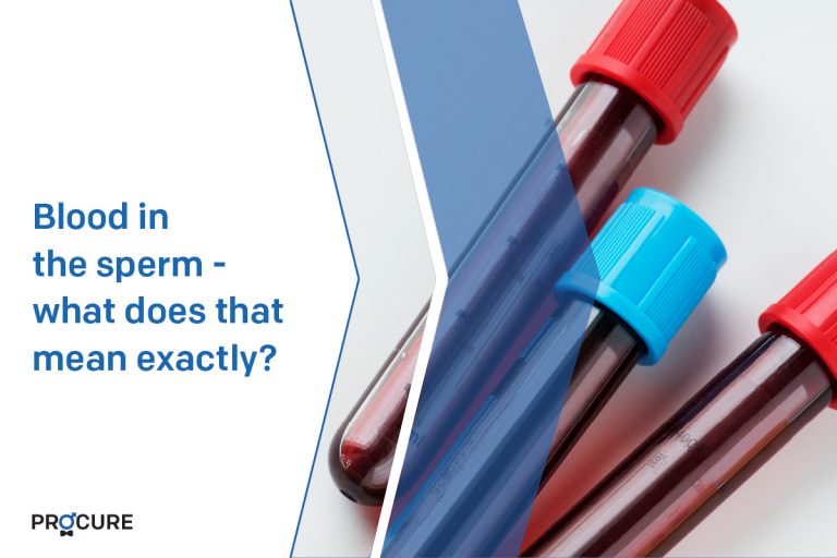 Blood in the sperm what does that mean exactly?