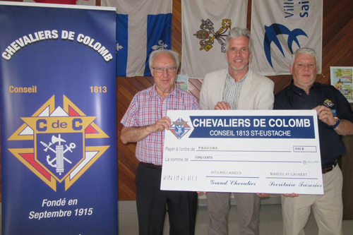 événements tiers 2016 Chevaliers de Colomb cancer prostate